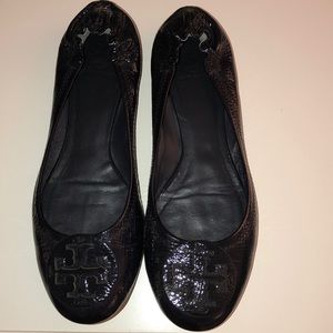 Tory Burch Navy Patent Ballet Flat